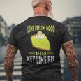 キー ライム パイ フィーリング グッドレモンパイ デザート フロリダパイ メンズTシャツ バックプリント 高齢者への贈り物