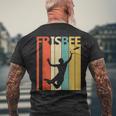 クラシック フリスビー スポーツ ヴィンテージ メンズTシャツ バックプリント 高齢者への贈り物