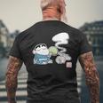 クレヨンしんちゃん 夏を感じる涼しげしんちゃん メンズTシャツ バックプリント 高齢者への贈り物