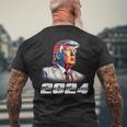 クール大統領ドナルド・トランプ 2024 メンズTシャツ バックプリント 高齢者への贈り物