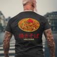グレート焼きそばデザイン ラーメン 焼きそば メンズTシャツ バックプリント 高齢者への贈り物