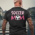 サッカー ママ サッカー プレーヤー マミー サッカー スポーツ サッカー メンズTシャツ バックプリント 高齢者への贈り物
