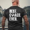 サッカーコーチtシャツ サッカー史上最高のコーチギフト。 メンズTシャツ バックプリント 高齢者への贈り物