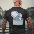 サメの缶詰め メンズTシャツ バックプリント 高齢者への贈り物