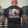 シカゴ Chicago メンズTシャツ バックプリント 高齢者への贈り物