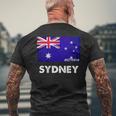 シドニー オーストラリア国旗ジャージ メンズTシャツ バックプリント 高齢者への贈り物