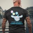 シナモロール It's My Birthday メンズTシャツ バックプリント 高齢者への贈り物