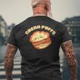 シュークリーム ペストリー デザート好き メンズTシャツ バックプリント 高齢者への贈り物