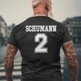 シューマン第2交響曲面白いスポーツchumann 2 メンズTシャツ バックプリント 高齢者への贈り物
