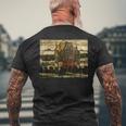 シングル・ハウス・バイ・エゴン・シーレ1915 メンズTシャツ バックプリント 高齢者への贈り物
