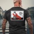シーフード 1879 ドイツ ロブスター ザリガニ 甲殻類 レトロ メンズTシャツ バックプリント 高齢者への贈り物