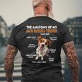 ジャック・ラッセル・テリア犬の飼い主Walk Dogs メンズTシャツ バックプリント 高齢者への贈り物