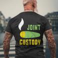 ジョイントカストディ マリファナウィード メンズTシャツ バックプリント 高齢者への贈り物