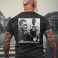 ジョン・コルトレーン 白黒写真 メンズTシャツ バックプリント 高齢者への贈り物
