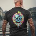 スカルマッシュルーム スケルトン グラフィック ゴス メンズ レディース メンズTシャツ バックプリント 高齢者への贈り物