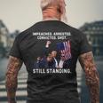 スティル・スタンディング・トランプ 2024 暗殺未遂 メンズTシャツ バックプリント 高齢者への贈り物