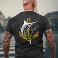 スポーツフィッシング カジキ メカジキ セイルフィッシュ アンカー付き メンズTシャツ バックプリント 高齢者への贈り物