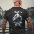 タイタニック 1912 ヴィンテージ タイタニック エキスパート タイタニック ボーイズ ガールズ メンズTシャツ バックプリント 高齢者への贈り物