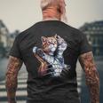 タイタニックキャット メンズTシャツ バックプリント 高齢者への贈り物