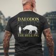 ダエオドン 地獄の豚 先史時代の絶滅した豚 メンズTシャツ バックプリント 高齢者への贈り物