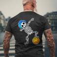 ダビング 水球 スケルトン ハロウィン 骨 ダブダンス メンズTシャツ バックプリント 高齢者への贈り物