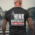 チャップリン Think Different メンズTシャツ バックプリント 高齢者への贈り物