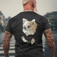 チワワ インポケット チワワ 長髪 チワワ 犬好き メンズTシャツ バックプリント 高齢者への贈り物