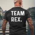 チームレックス メンズTシャツ バックプリント 高齢者への贈り物