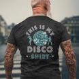 ディスコ衣装 レディース メンズ 70年代&80年代コスチューム This Is My Disco メンズTシャツ バックプリント 高齢者への贈り物