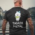 デスメタル ホッキョクグマ Cute Polar Bear Metalhead Death Metal メンズTシャツ バックプリント 高齢者への贈り物