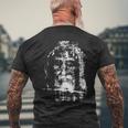 トリノのシュラウド イエス・キリストの顔 メンズTシャツ バックプリント 高齢者への贈り物