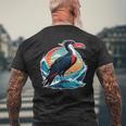トロピカルフリゲートバード メンズTシャツ バックプリント 高齢者への贈り物