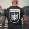 ドイツ国旗 ドイツの鷲 メンズTシャツ バックプリント 高齢者への贈り物