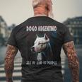 ドゴ・アルヘンティーノは私の同類です オーナー ドゴ・アルヘンティーノ メンズTシャツ バックプリント 高齢者への贈り物