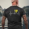 ドルトムント スカイライン ハートビート ルールポット ドイツ アイラブドルトムント I Love Dortmund メンズTシャツ バックプリント 高齢者への贈り物