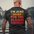 ハッシュブラウンズ I Love Hash Browns面白い食べ物 ハッシュブラウンズ好き メンズTシャツ バックプリント 高齢者への贈り物