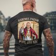 ハベムス・パパム教皇レオ14世 メンズTシャツ バックプリント 高齢者への贈り物