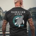 ハワイアン ホヌ ポリネシア トライバル ウミガメ ハワイ エスト 1959 メンズTシャツ バックプリント 高齢者への贈り物