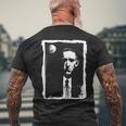 ハワード・フィリップス アート キム・ディアス・ホルム 絵 インク クトゥルフ Hpl Cthulhu Howard メンズTシャツ バックプリント 高齢者への贈り物