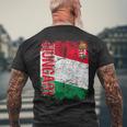 ハンガリー 旗 大 国旗 メンズ レディース キッズ ハンガリー メンズTシャツ バックプリント 高齢者への贈り物