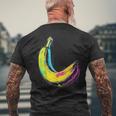 バナナ フルーツ モチーフ イラスト アート バナナ メンズTシャツ バックプリント 高齢者への贈り物