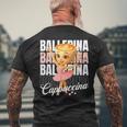 バレリーナカプチーノ メンズTシャツ バックプリント 高齢者への贈り物