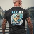 パグサーフィン アロハ サーフボード&ウェーブ メンズTシャツ バックプリント 高齢者への贈り物