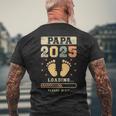 パパ 2025 ローディング 出産発表 これからパパになる人 メンズTシャツ バックプリント 高齢者への贈り物