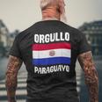 パラグアイプライド パラグアイ国旗 Orgullo Paraguayo メンズTシャツ バックプリント 高齢者への贈り物