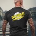 ビッグバン理論ロゴ Bazinga メンズTシャツ バックプリント 高齢者への贈り物