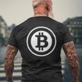 ビットコイン マイケル・セイラー メンズTシャツ バックプリント 高齢者への贈り物