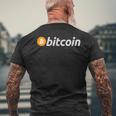 ビットコインtシャツ メンズTシャツ バックプリント 高齢者への贈り物