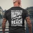 ビーチバレー選手の言葉 メンズTシャツ バックプリント 高齢者への贈り物