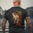 ピーター・ポール・ルーベンスによる「十字架からの降下」絵画 長袖tシャツ メンズTシャツ バックプリント 高齢者への贈り物